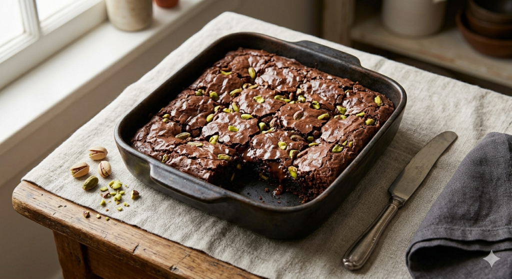 brownie-chocolate-pistachos-primer-plano