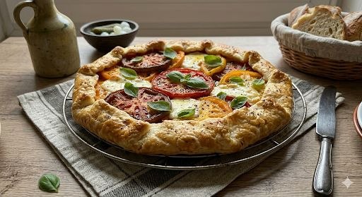 Tarta de tomate y queso de cabra